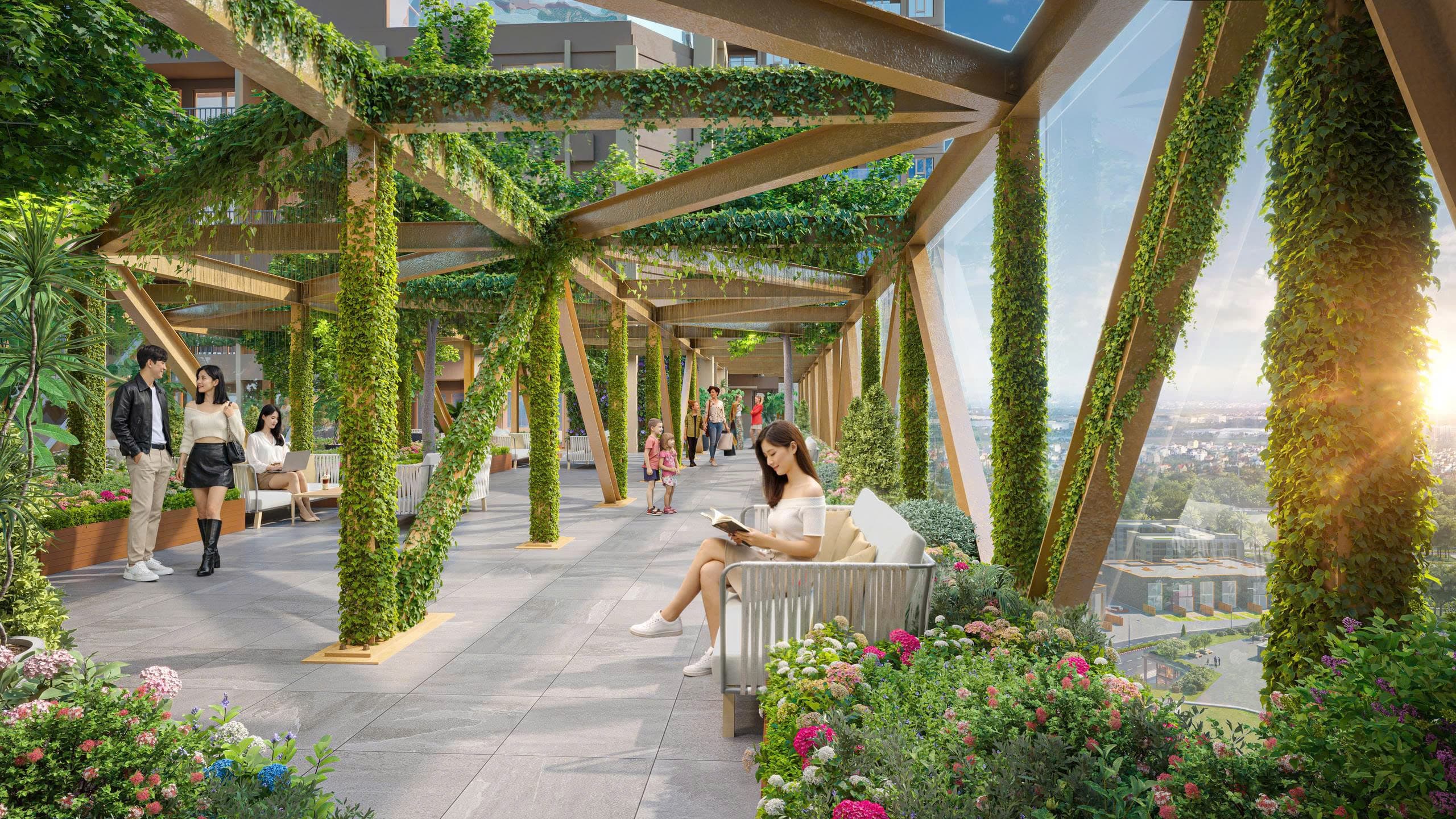 Sky Garden Walk - Nam Mekong Grand Plaza